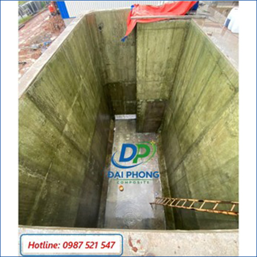 Bọc phủ composite chống thấm bể nước thải